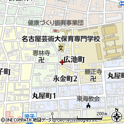 愛知県名古屋市昭和区広池町35周辺の地図
