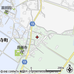 滋賀県東近江市南菩提寺町715周辺の地図