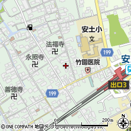 滋賀県近江八幡市安土町常楽寺630周辺の地図