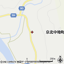 京都府京都市右京区京北中地町中地谷周辺の地図