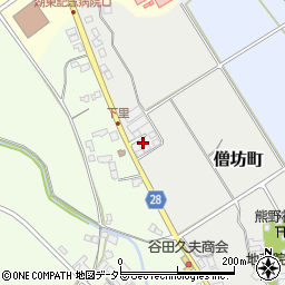 滋賀県東近江市僧坊町102周辺の地図
