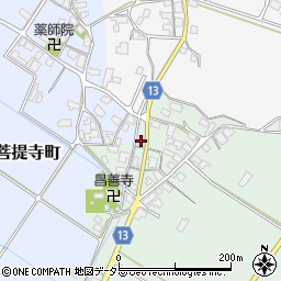 滋賀県東近江市南菩提寺町712周辺の地図