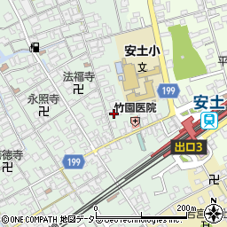 滋賀県近江八幡市安土町常楽寺579周辺の地図