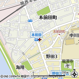 三日月 支店周辺の地図