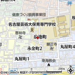 愛知県名古屋市昭和区広池町27周辺の地図