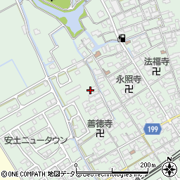 滋賀県近江八幡市安土町常楽寺1001周辺の地図