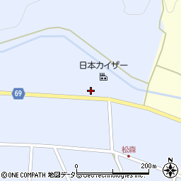 兵庫県丹波市春日町松森235周辺の地図