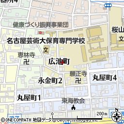 愛知県名古屋市昭和区広池町32周辺の地図