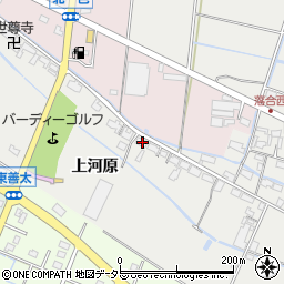 愛知県愛西市落合町上河原1424周辺の地図