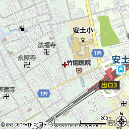 滋賀県近江八幡市安土町常楽寺578周辺の地図