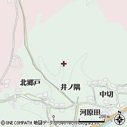 愛知県豊田市力石町井ノ隅周辺の地図
