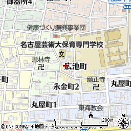 愛知県名古屋市昭和区広池町33周辺の地図