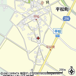 滋賀県東近江市平松町526周辺の地図