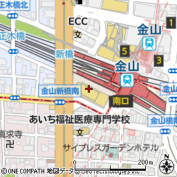 愛知県名古屋市中区金山町周辺の地図