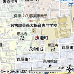 愛知県名古屋市昭和区広池町25周辺の地図