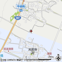 滋賀県東近江市平柳町1360周辺の地図