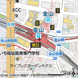 名駅チケット金山駅店周辺の地図