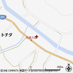 愛知県北設楽郡設楽町東納庫堂羽根周辺の地図