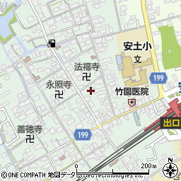 滋賀県近江八幡市安土町常楽寺625周辺の地図