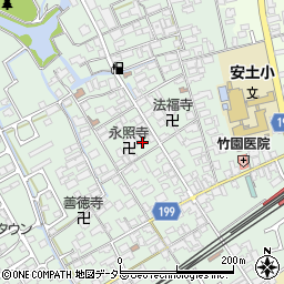 滋賀県近江八幡市安土町常楽寺820周辺の地図