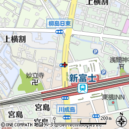 新富士駅北口周辺の地図