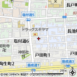 愛知県名古屋市昭和区長池町1丁目17周辺の地図