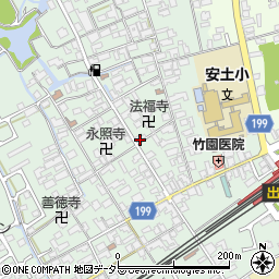 滋賀県近江八幡市安土町常楽寺640周辺の地図