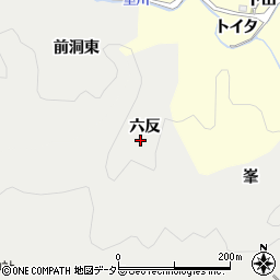 愛知県豊田市中金町六反周辺の地図