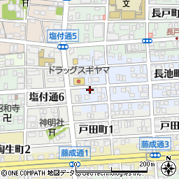 愛知県名古屋市昭和区長池町1丁目15周辺の地図