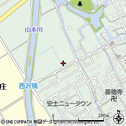 滋賀県近江八幡市安土町常楽寺2084-3周辺の地図
