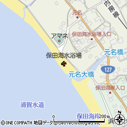 保田海水浴場周辺の地図