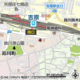 富士市中央消防署臨港分署周辺の地図