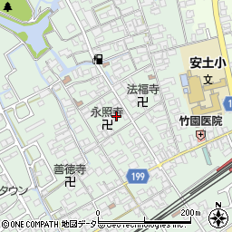 滋賀県近江八幡市安土町常楽寺818周辺の地図