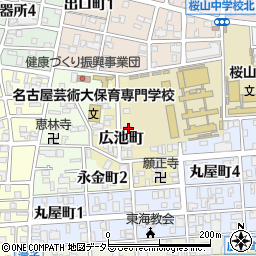 愛知県名古屋市昭和区広池町28周辺の地図