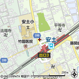 滋賀県近江八幡市安土町上豊浦1355周辺の地図