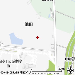 愛知県豊田市亀首町池田周辺の地図