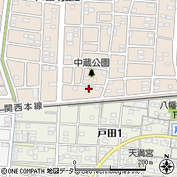 愛知県名古屋市中川区富田町大字戸田中蔵周辺の地図