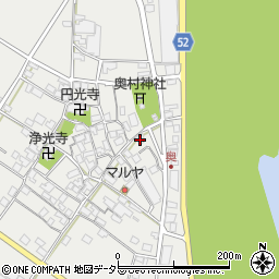 滋賀県東近江市五個荘奥町345周辺の地図