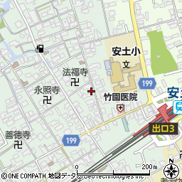 滋賀県近江八幡市安土町常楽寺632周辺の地図
