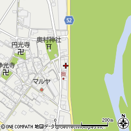 滋賀県東近江市五個荘奥町171周辺の地図