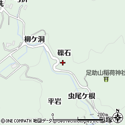 愛知県豊田市足助町礫石周辺の地図