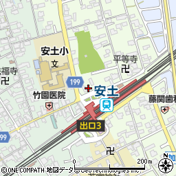 滋賀県近江八幡市安土町上豊浦1335-3周辺の地図