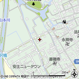 滋賀県近江八幡市安土町常楽寺1045周辺の地図