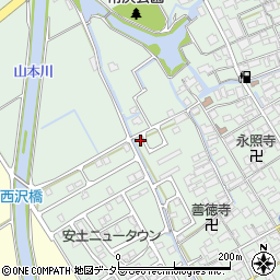 滋賀県近江八幡市安土町常楽寺1044周辺の地図
