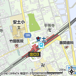 滋賀県近江八幡市安土町上豊浦1339周辺の地図