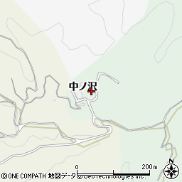 愛知県豊田市塩ノ沢町中ノ沢周辺の地図