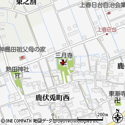 三月寺周辺の地図