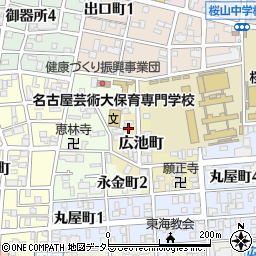 愛知県名古屋市昭和区広池町19周辺の地図