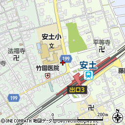 滋賀県近江八幡市安土町常楽寺436周辺の地図