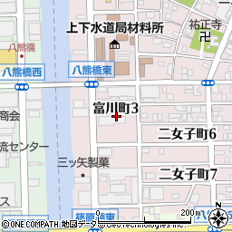 愛知県名古屋市中川区富川町3丁目1周辺の地図